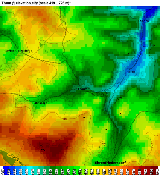 Thum elevation map