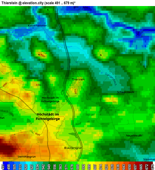 Thierstein elevation map