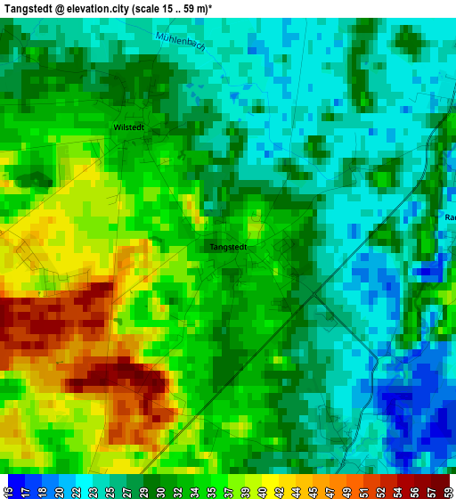 Tangstedt elevation map