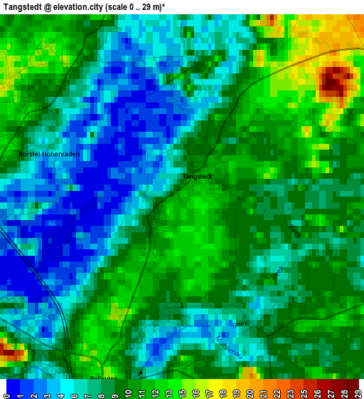 Tangstedt elevation map