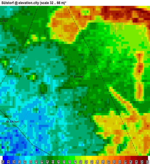 Sülstorf elevation map