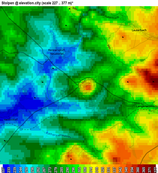 Stolpen elevation map