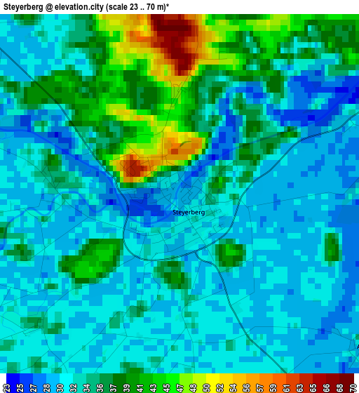 Steyerberg elevation map