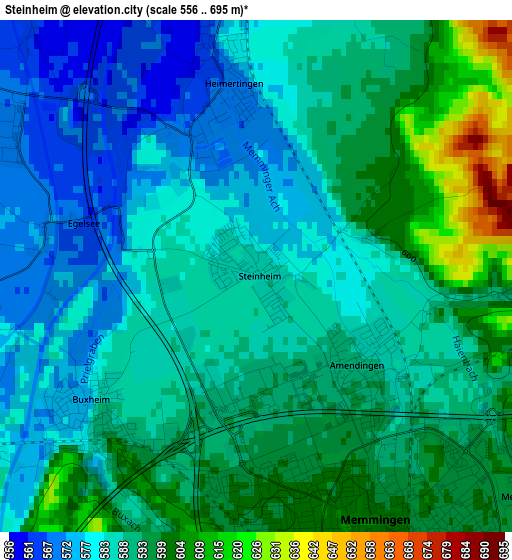 Steinheim elevation map