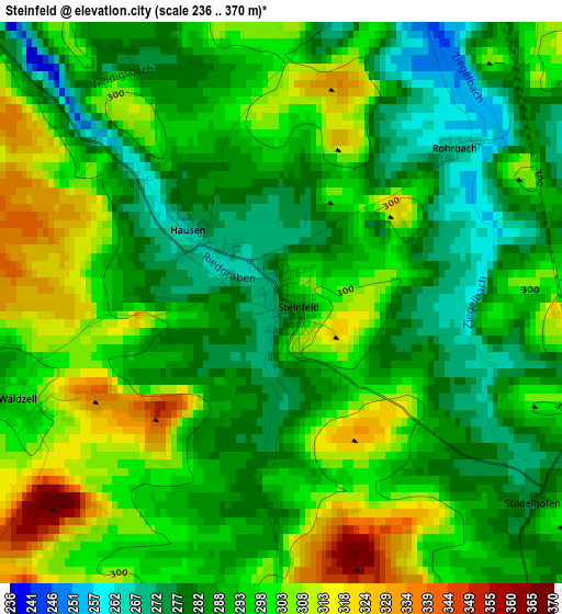 Steinfeld elevation map