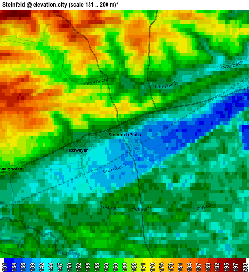 Steinfeld elevation map