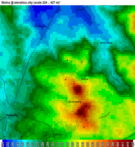 Steina elevation map