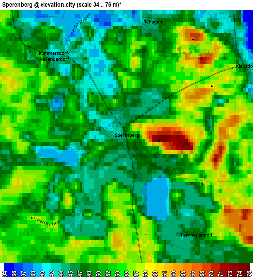 Sperenberg elevation map