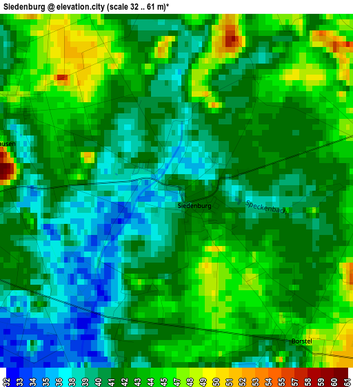 Siedenburg elevation map