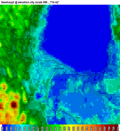 Seeshaupt elevation map