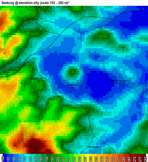 Seeburg elevation map