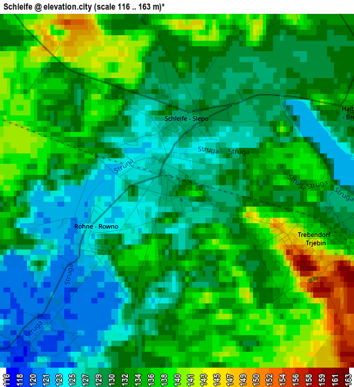 Schleife elevation map