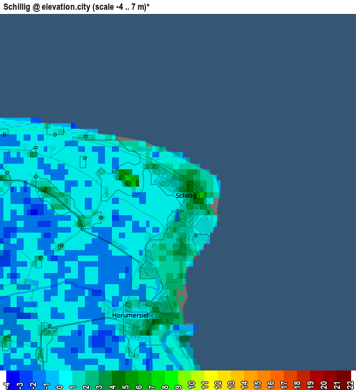 Schillig elevation map