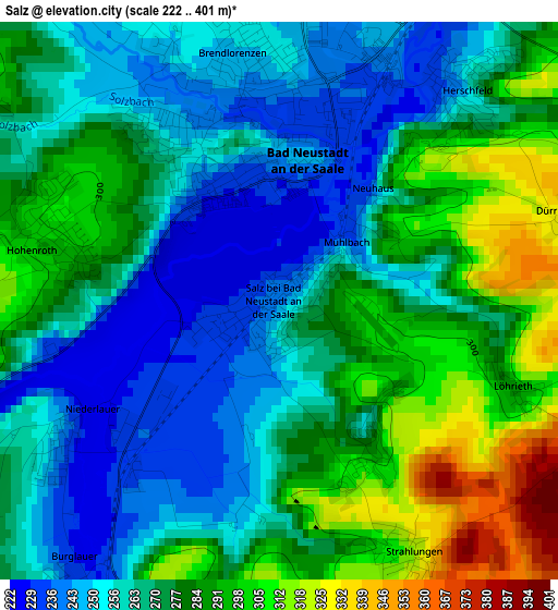 Salz elevation map