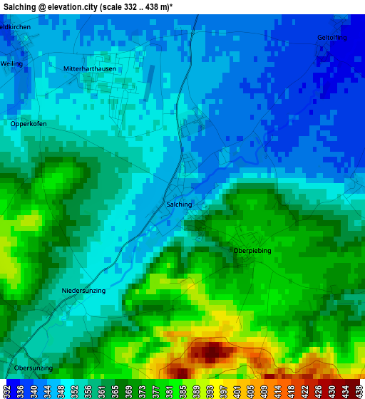 Salching elevation map