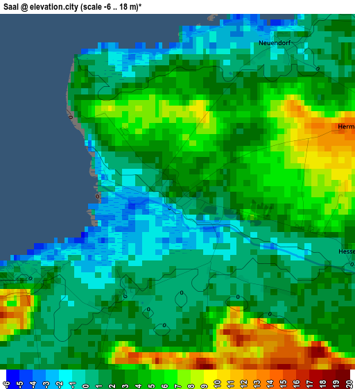 Saal elevation map