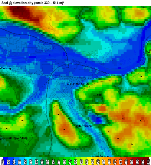 Saal elevation map