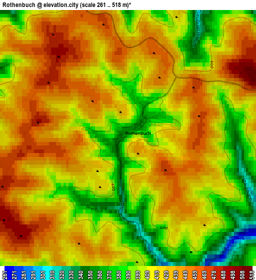 Rothenbuch elevation map