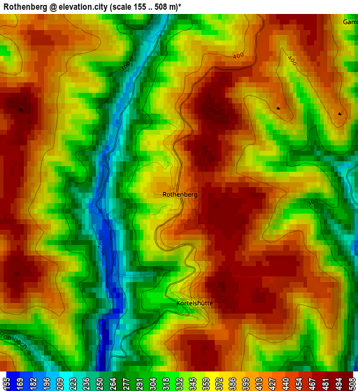 Rothenberg elevation map