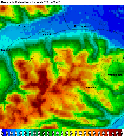 Rossbach elevation map