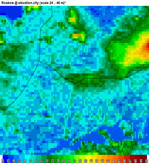 Roskow elevation map