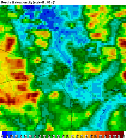 Rosche elevation map