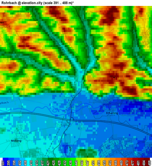 Rohrbach elevation map