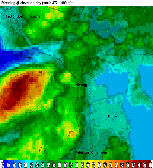 Rimsting elevation map