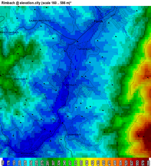 Rimbach elevation map