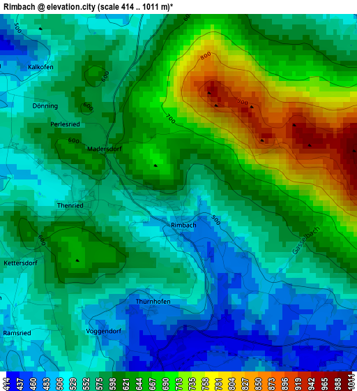 Rimbach elevation map