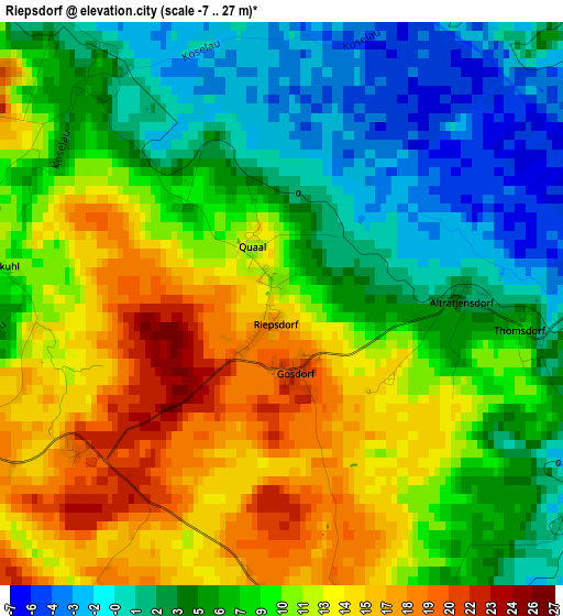 Riepsdorf elevation map