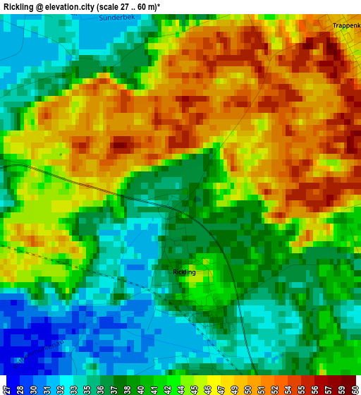 Rickling elevation map