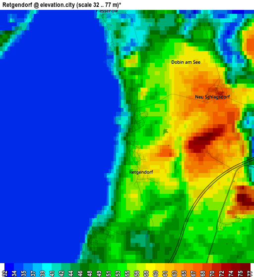 Retgendorf elevation map