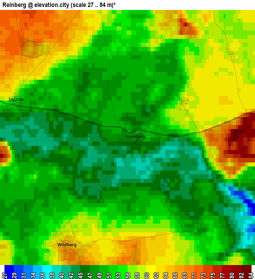 Reinberg elevation map