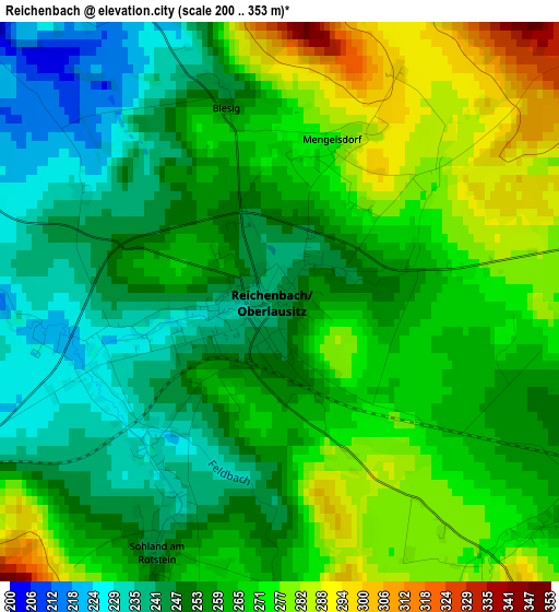 Reichenbach elevation map