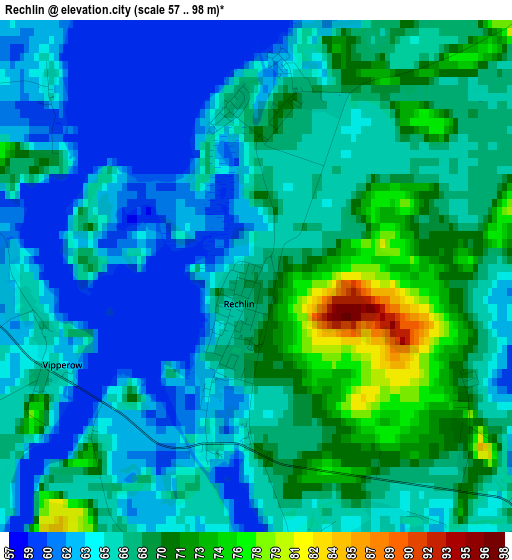 Rechlin elevation map