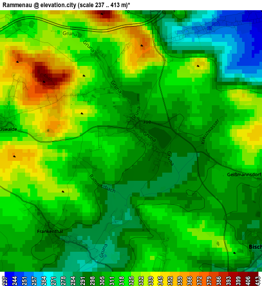 Rammenau elevation map