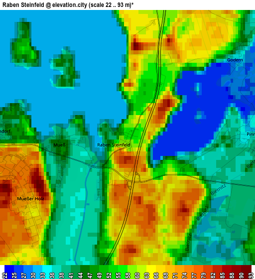 Raben Steinfeld elevation map