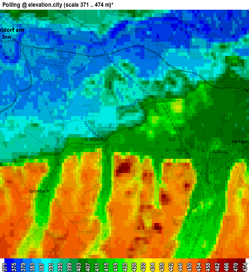 Polling elevation map