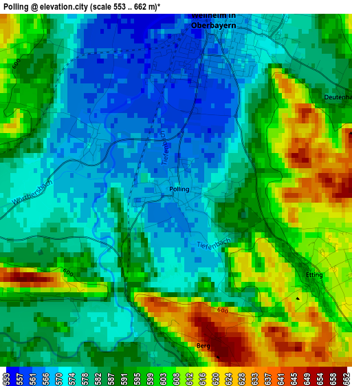 Polling elevation map