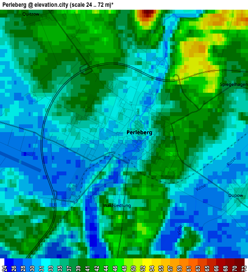 Perleberg elevation map