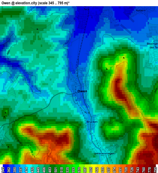 Owen elevation map