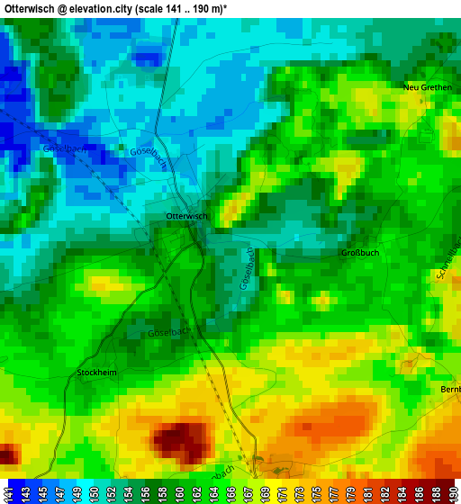 Otterwisch elevation map