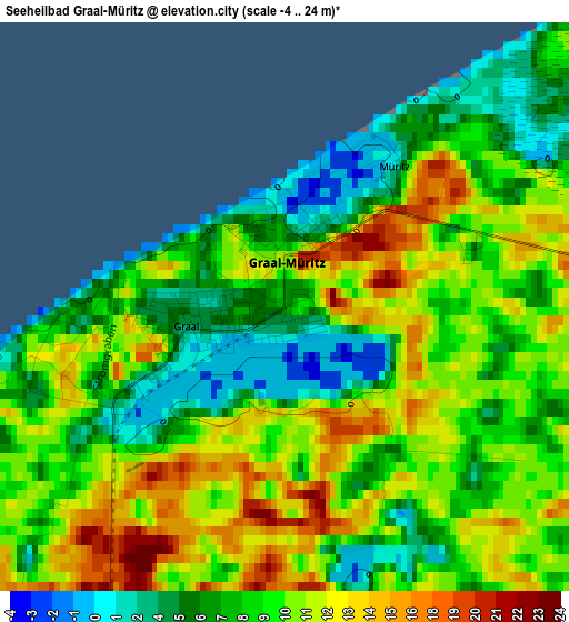 Seeheilbad Graal-Müritz elevation map