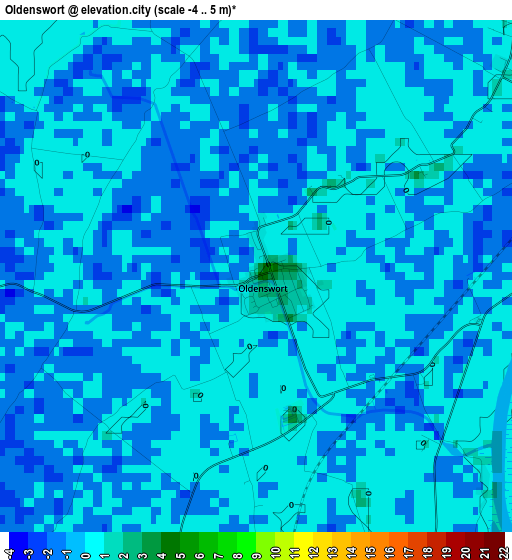 Oldenswort elevation map