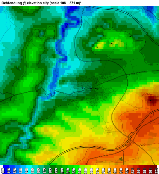 Ochtendung elevation map