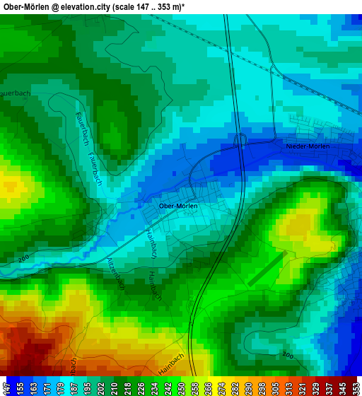 Ober-Mörlen elevation map