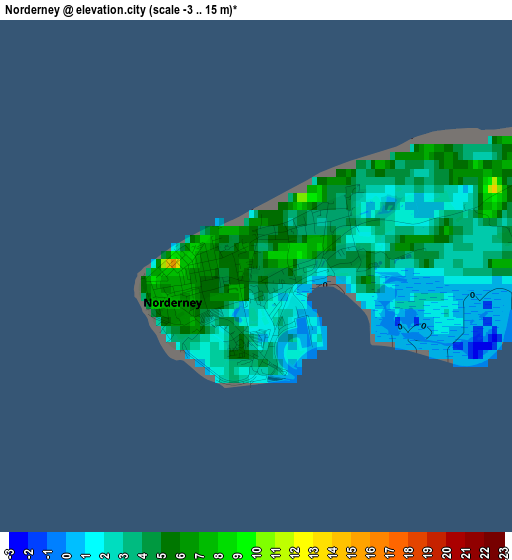 Norderney elevation map