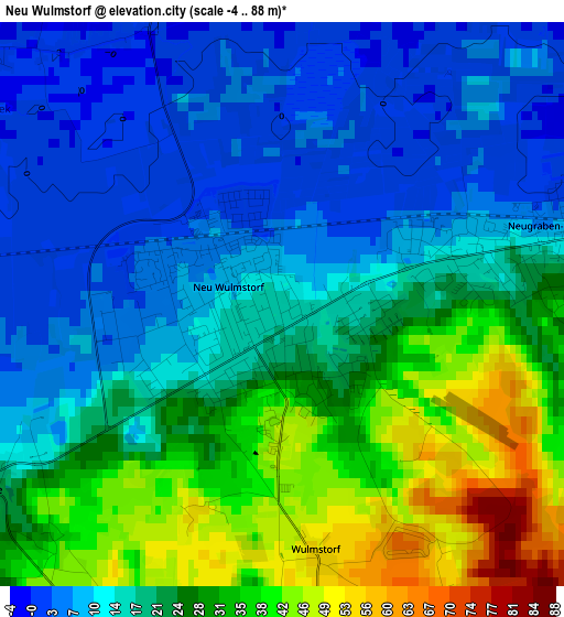 Neu Wulmstorf elevation map