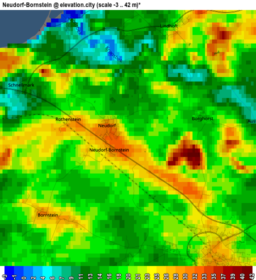 Neudorf-Bornstein elevation map